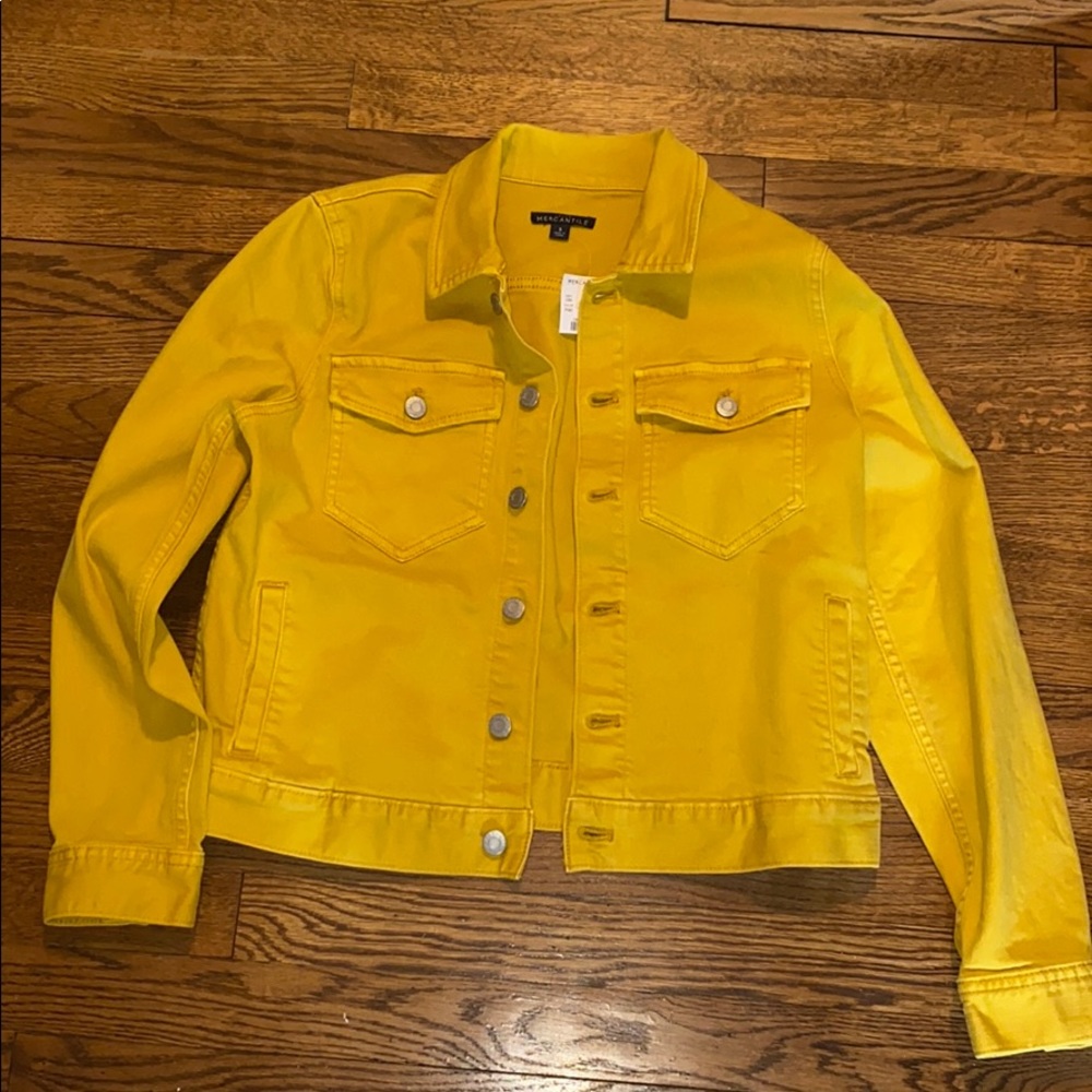 SALE! NWT yellow denim jacket J. Crew Small